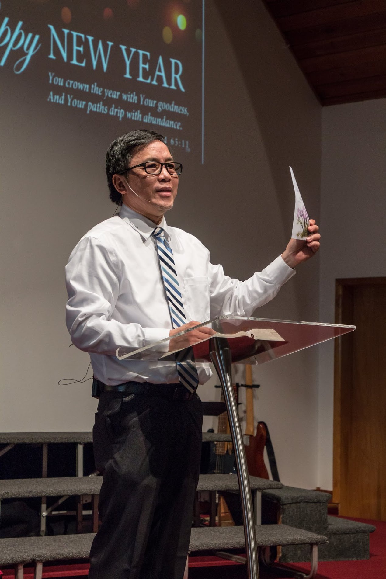 Dad Doing Announcements